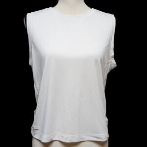 Columbia Titanium White Tank Top Womens Sz L Crew Neck Shirt Top Active Athletic